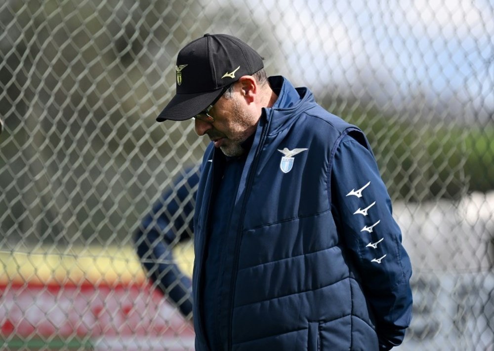 Maurizio Sarri's time at Lazio has come to an end. AFP