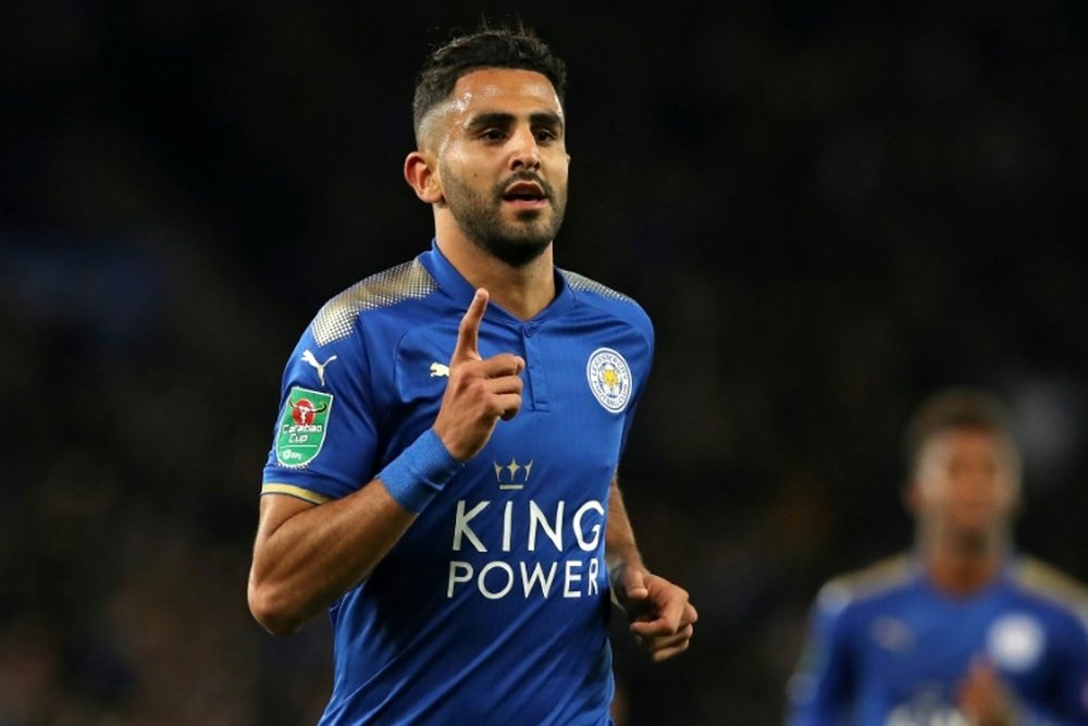 Mahrez is not thinking about the January transfer window. AFP