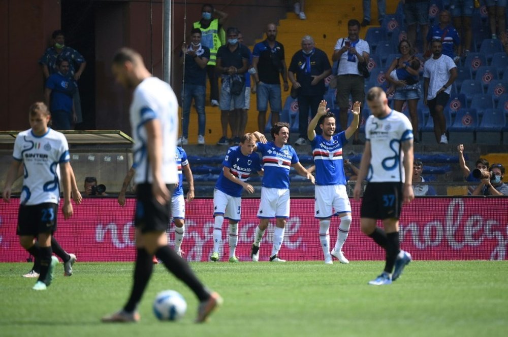 La Sampdoria recuperó la alegría. AFP