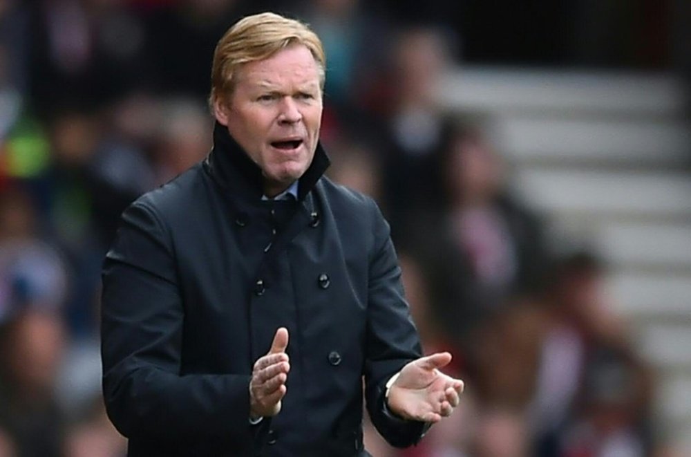 Koeman is under increasing pressure after the home loss to Burnley. AFP