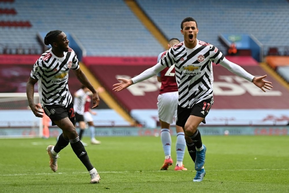 El United remontó ante el Aston Villa. AFP