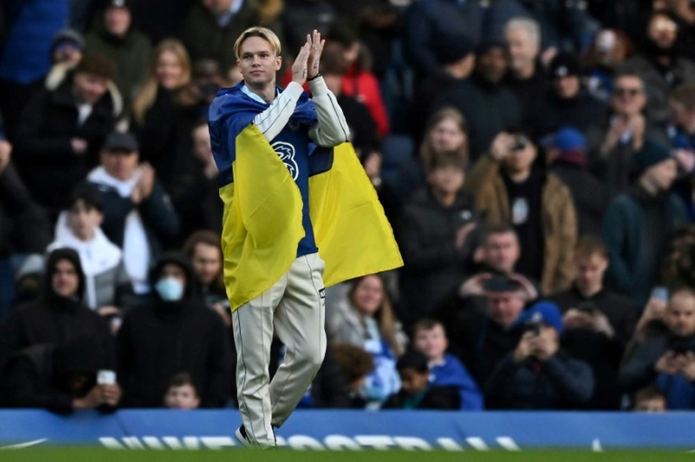 Mudryk was introduced to Chelsea fans last Sunday. AFP