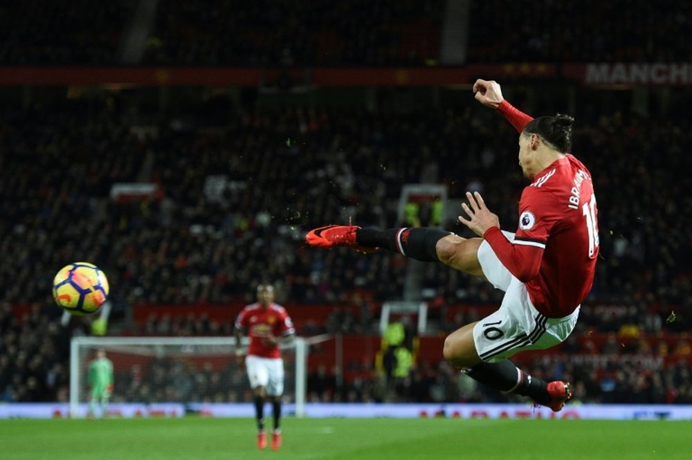Manchester United's Zlatan Ibrahimovic, who tore knee ligaments in April and underwent career-saving surgery, drew the biggest cheer of the day when he appeared as a substitute against Newcastle