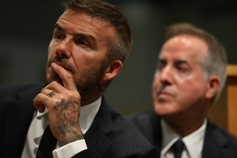 El proyecto de David Beckham podría sufrir un reseteo. AFP/Archivo