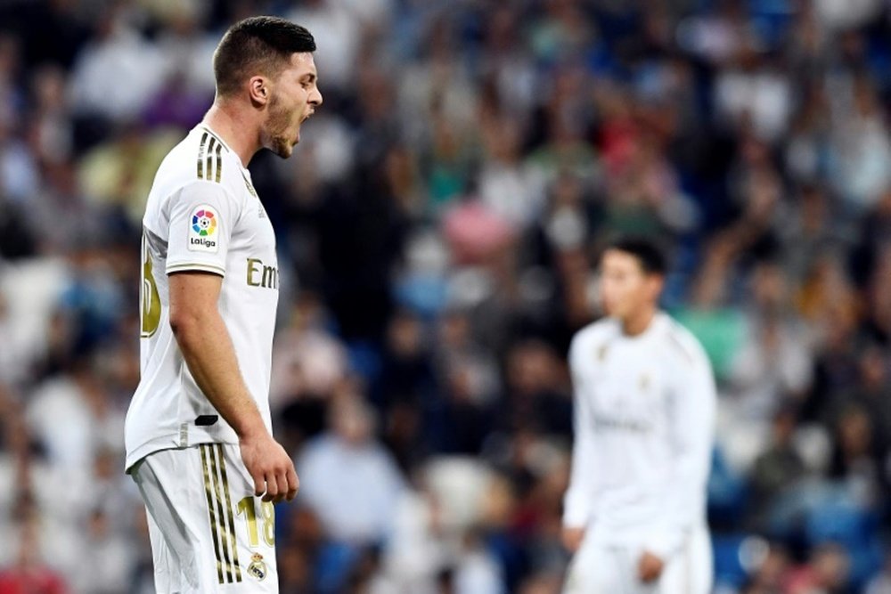 Jovic, la porte ou le banc. AFP