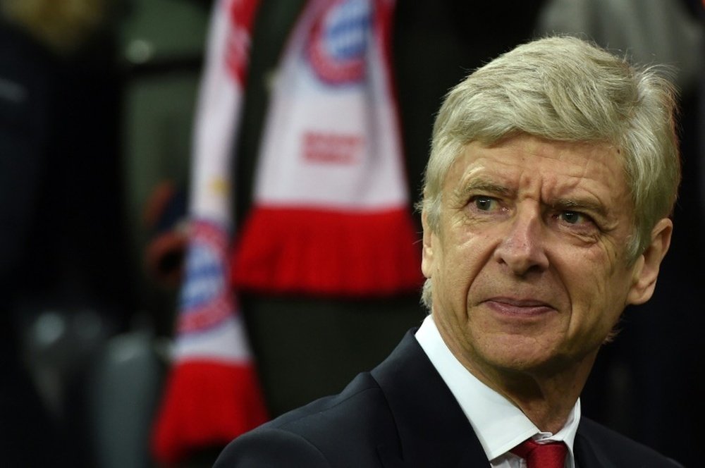 Arsene Wenger during Wednesday's loss at Bayern Munich. AFP
