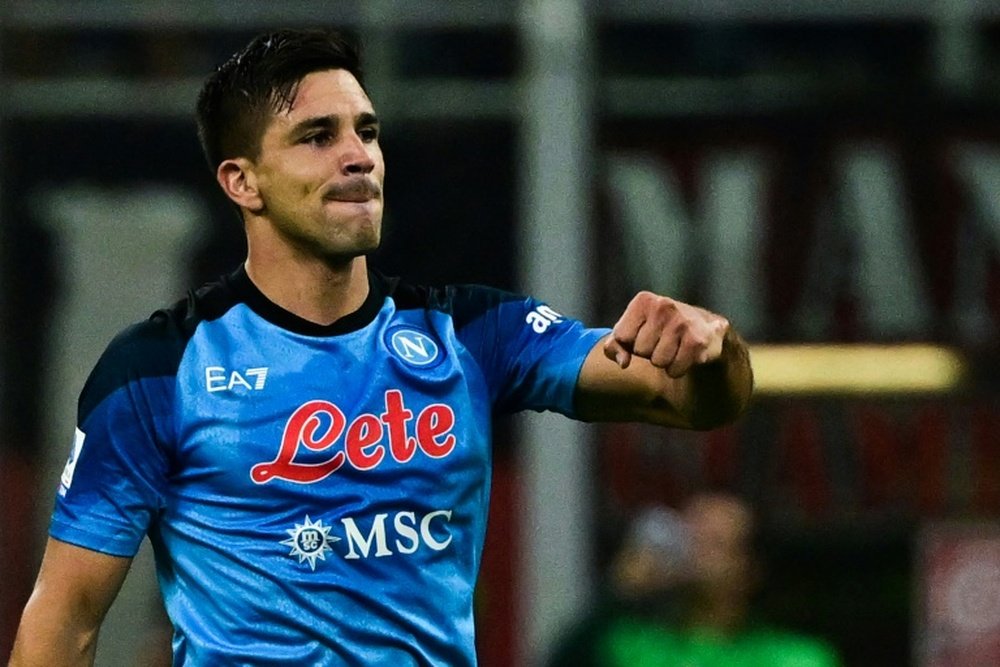 Giovanni Simeone : 'Real Madrid-Naples est un match spécial car j'ai l'Atlético dans le coeur'. AFP