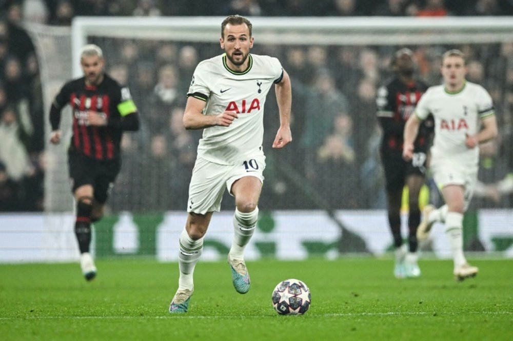 Kane finaliza su contrato con el Tottenham en 2024. AFP