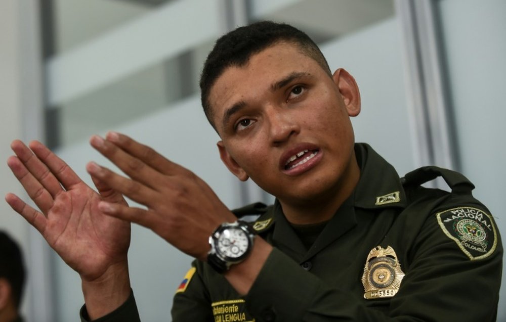 Colombian police officer Marlon Lengua found the last survivor of the Chapecoense plane crash. AFP