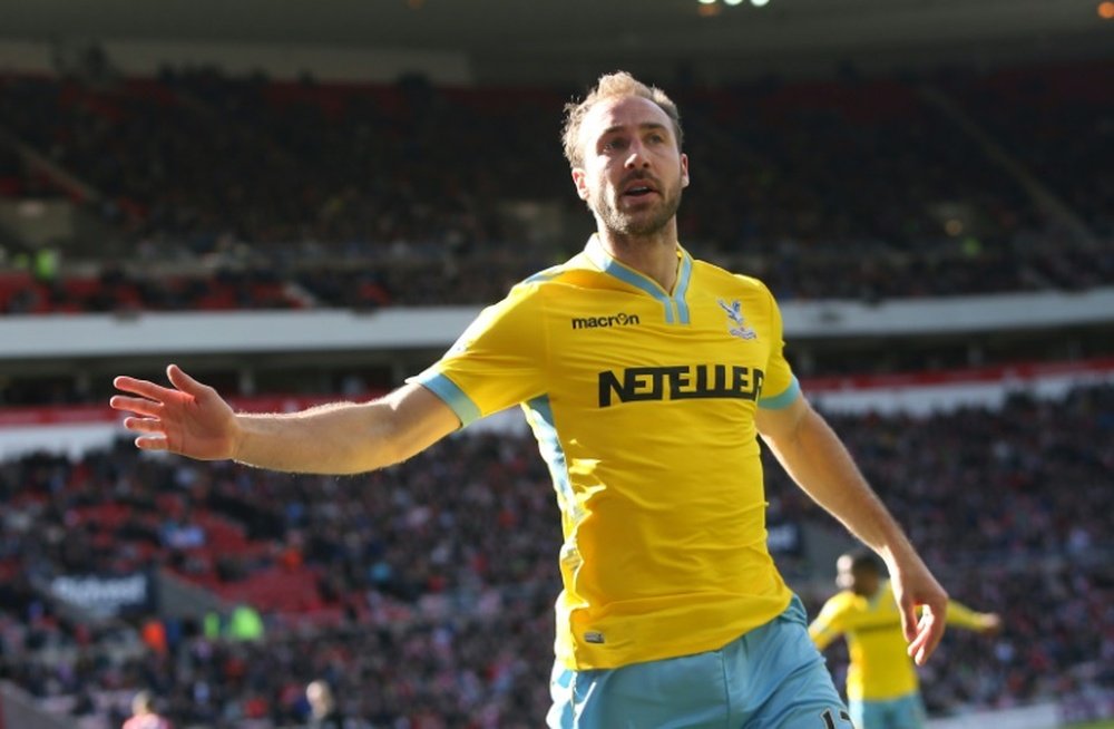 Glenn Murray, pictured on April 11, 2015, scored his first Bournemouth goal but then squandered a late penalty in a 1-1 Premier League draw with fellow promoted club WatfordÂ
