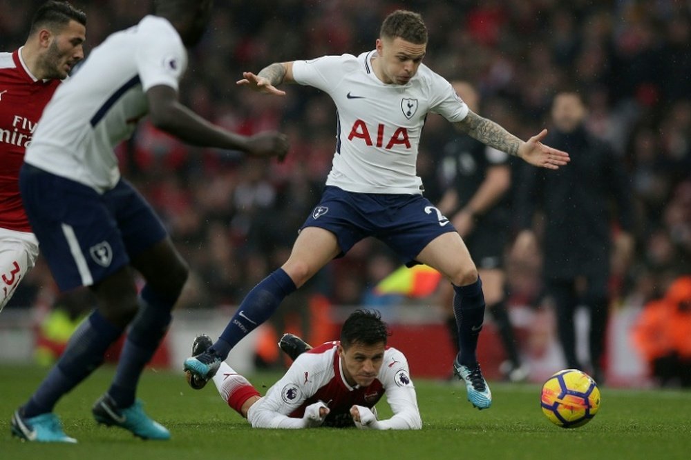 Tottenham's Kieran Trippier has become famous for his attacking contributions. AFP