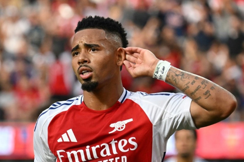 Jesus has endured a mixed spell at the Emirates. AFP