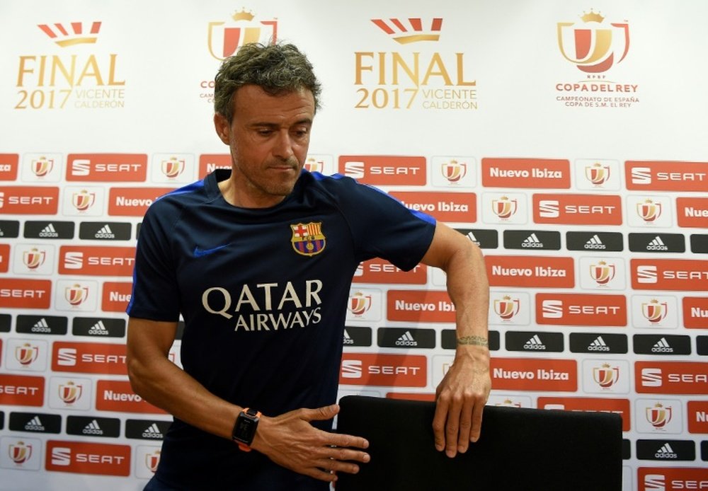 Luis Enrique needs more than Copa del Rey to secure place in Barcelona history. AFP