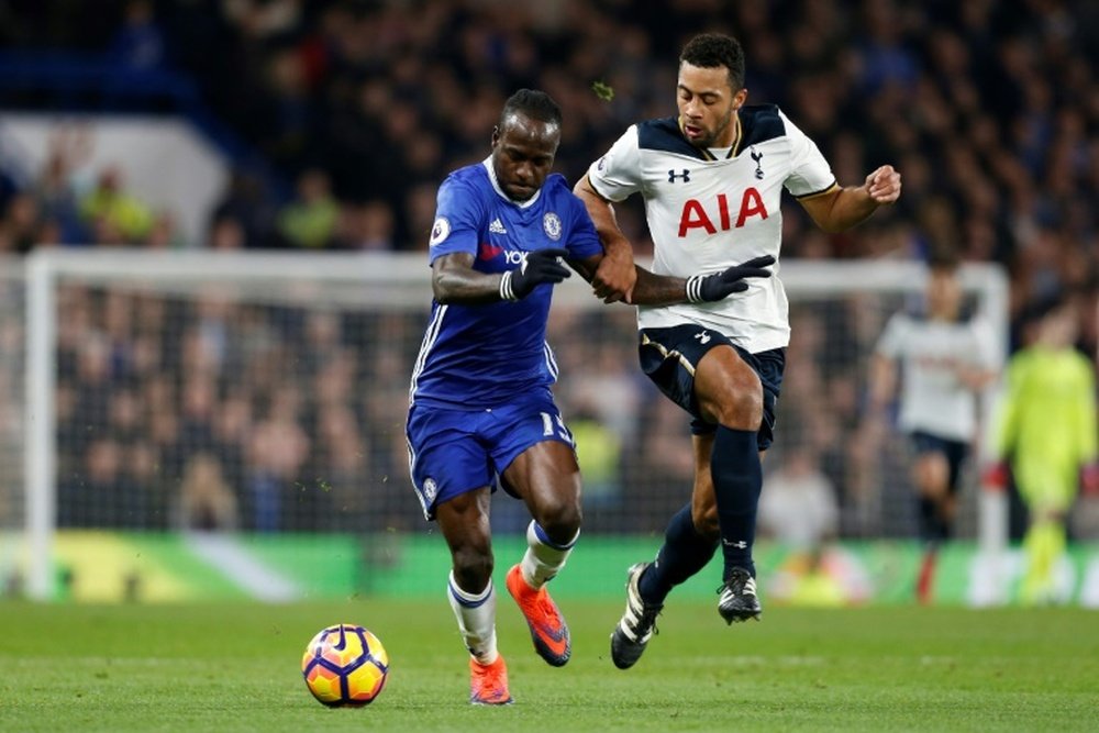 Moses ha aumentado su participación en el Chelsea desde la llegada de Conte. AFP