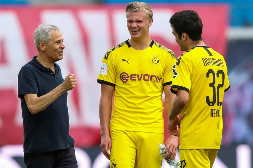 Dortmund révèle son nouveau maillot pour la saison 2020-2021. AFP