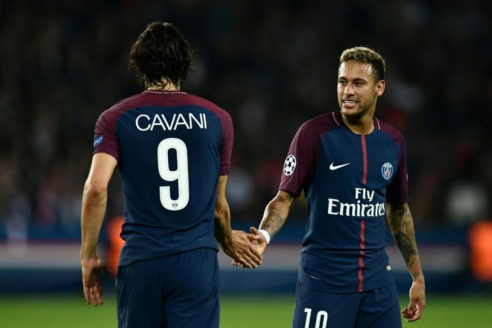 El pique entre Neymar y Cavani ha dado mucho de qué hablar. AFP
