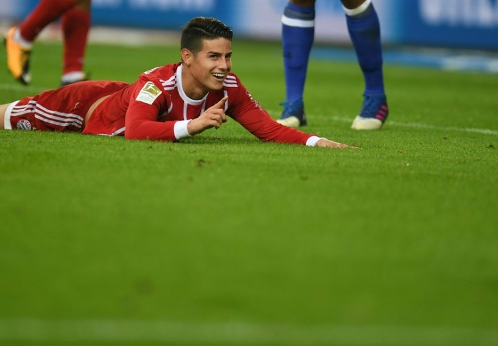 James ainda não se afirmou no Bayern Munique. AFP