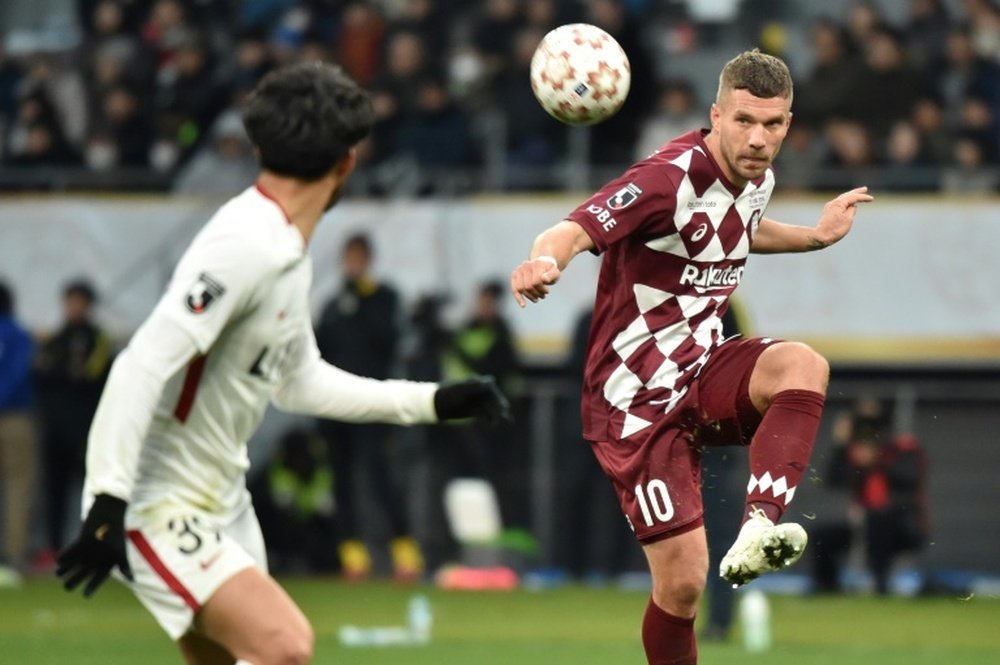 Podolski se despidió del Antalyaspor. AFP/Archivo