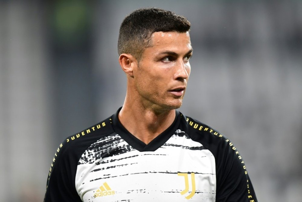La Juventus anunció el negativo de Cristiano Ronaldo. AFP