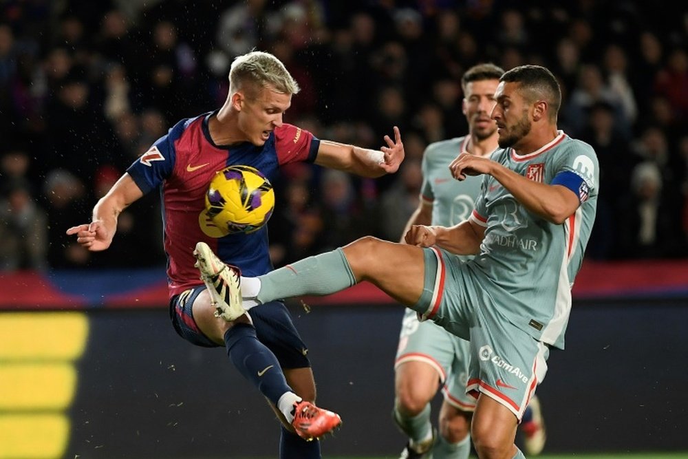 Olmo and Pau Victor will be able to play for Barca in all competitions provisionally. AFP