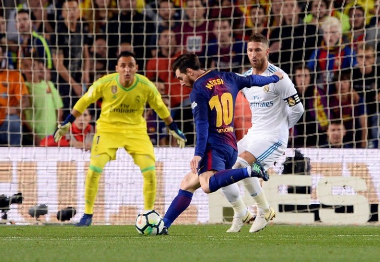 Messi kept Barca on course for an unbeaten league season. AFP