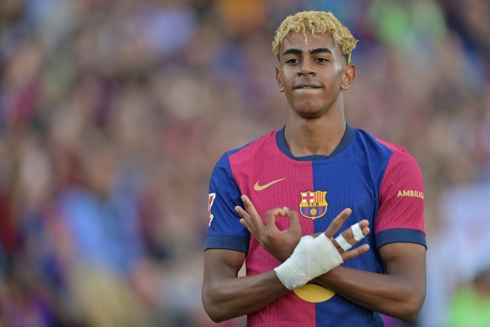 Yamal could finish the season as Barcelona's highest-paid player. AFP