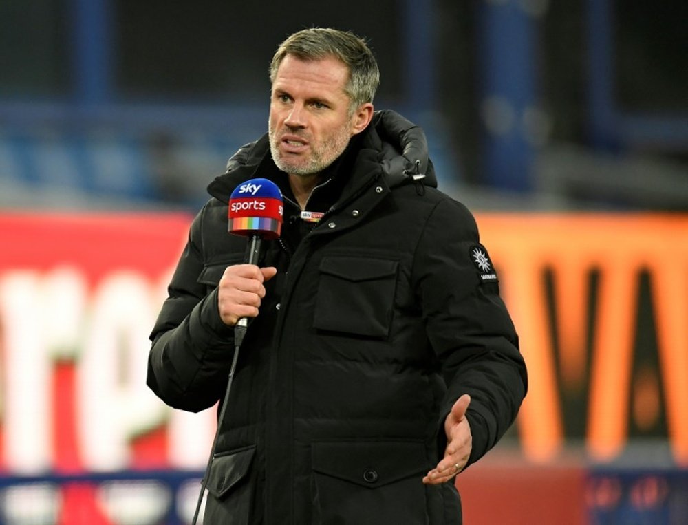 Jamie Carragher responded fiercely to Pep Guardiola's words. AFP