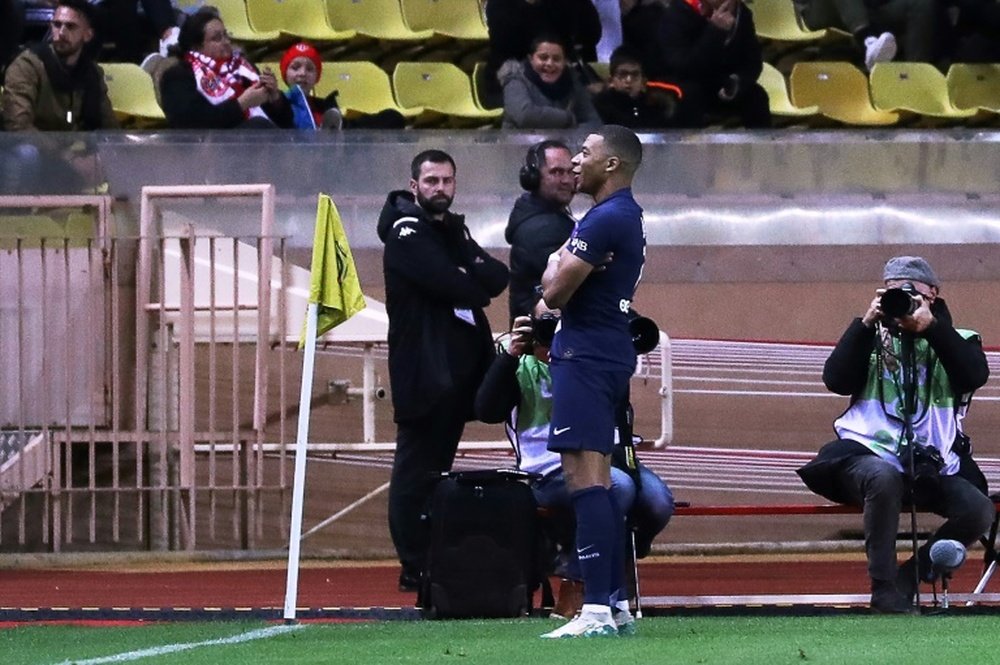 La celebración de Mbappé ya es icónica. AFP/Archivo