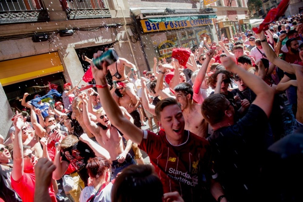 Liverpool fans have enjoyed their time in Madrid so far. AFP