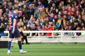 Infortunio per Lewandowski. AFP