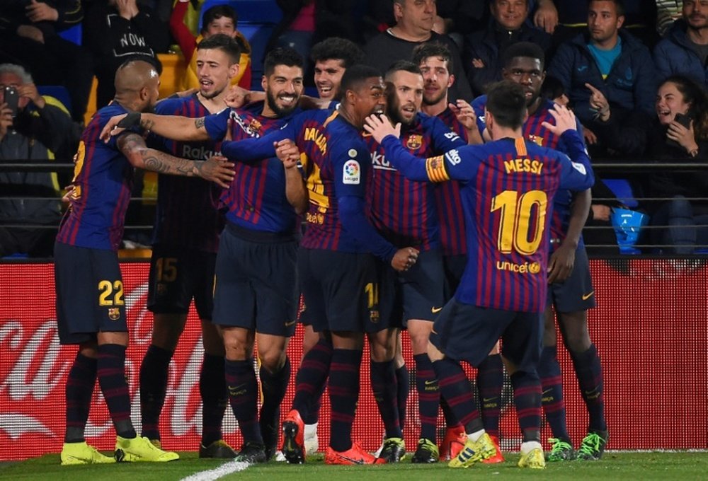 Barca stole a point from the jaws of defeat against Villarreal. AFP
