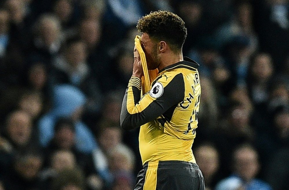 Oxlade-Chamberlain is frustrated at the lack of opportunities under Wnger. AFP