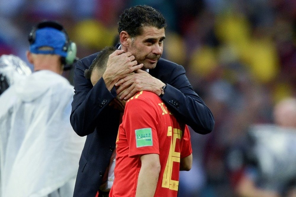 Hierro deixa a Seleção Espanhola. AFP