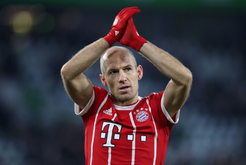 Robben will start Tuesday's game on the bench. AFP