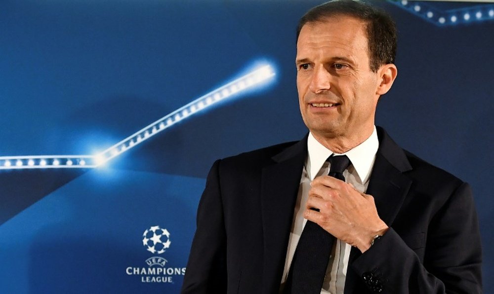 A Allegri no le gusta que los medios den por favorito a su equipo. AFP