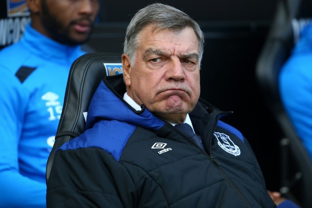 Allardyce's grandson made an appearance against his old team Everton. AFP