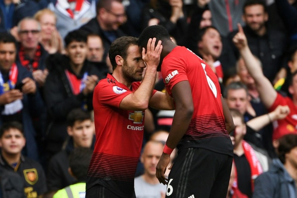 Mata analizó la situación deportiva de Pogba. AFP