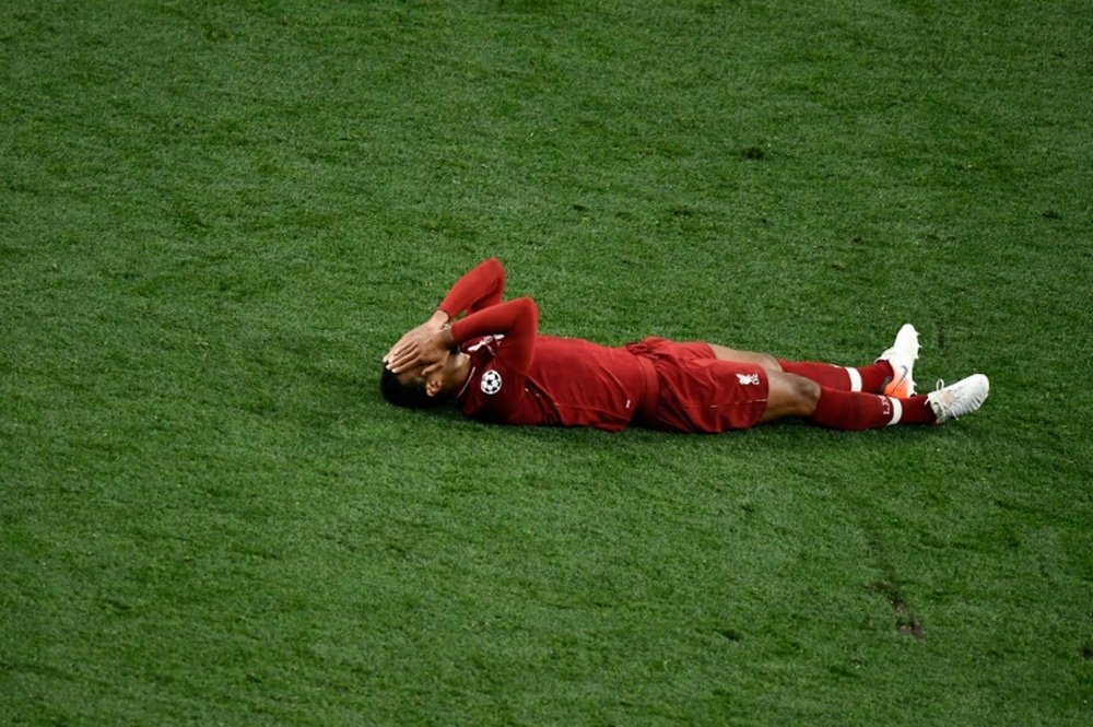 Van Dijk on Adrian's misjudgment. AFP