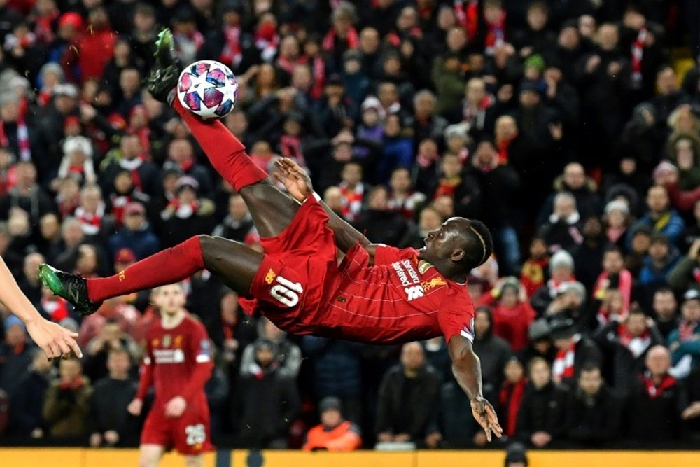 O Liverpool prepara uma melhora anti-Madrid para Mané. AFP