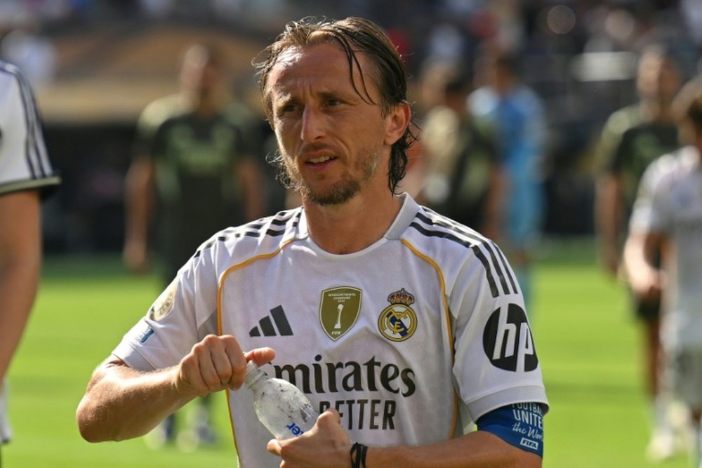 L'ultima di Modric con il Real Madrid. AFP