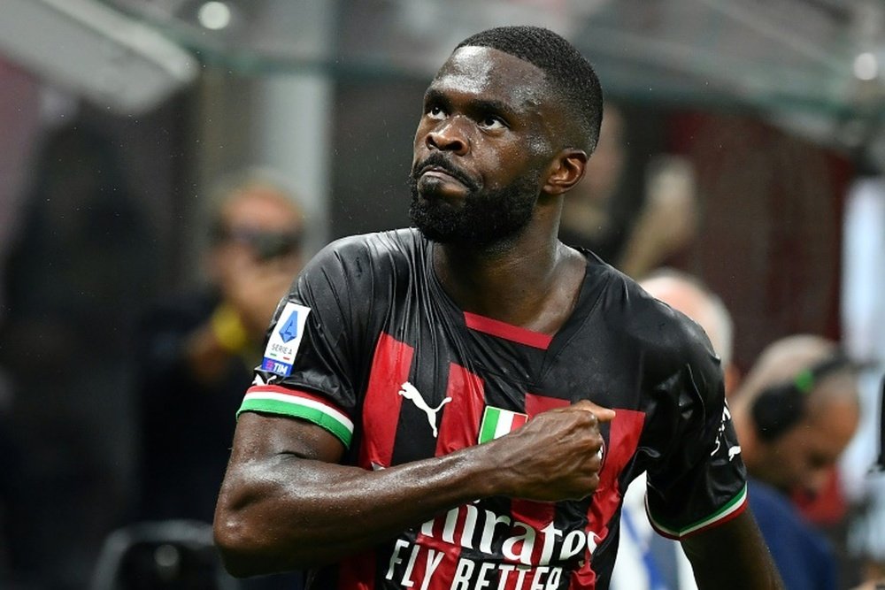Tomori urges Milan to bounce back. AFP