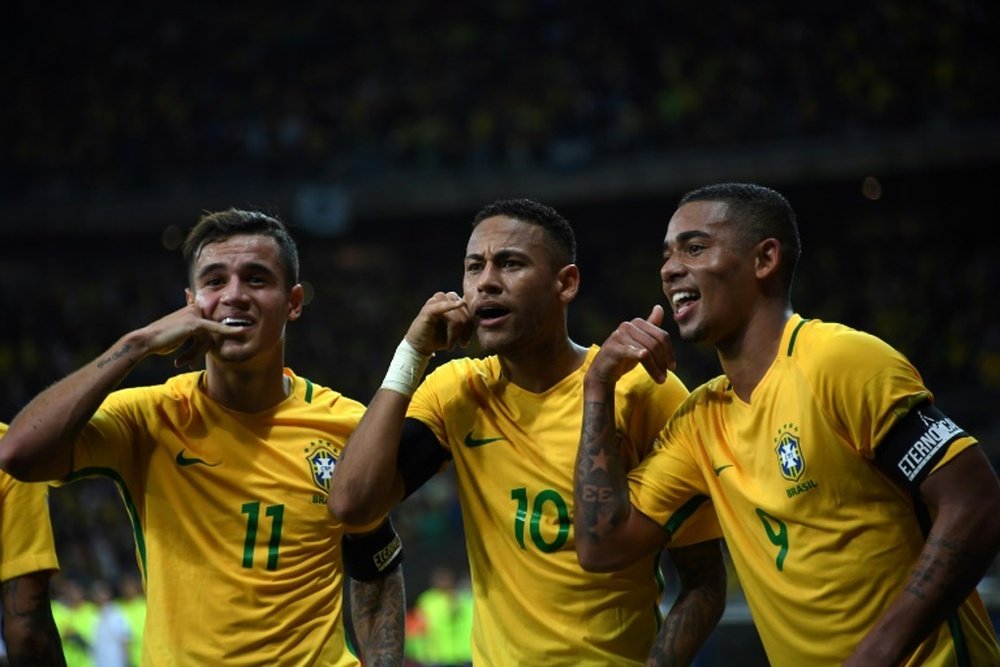 Ederson has heaped praise on Neymar and teammate Gabriel Jesus. AFP
