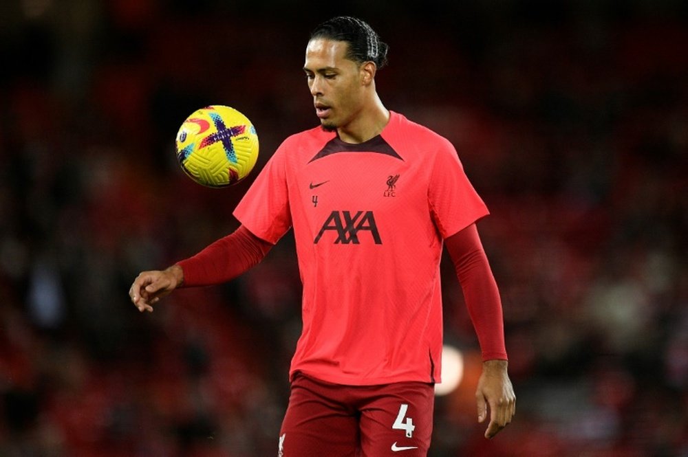 Van Dijk will not play against Wolves. AFP