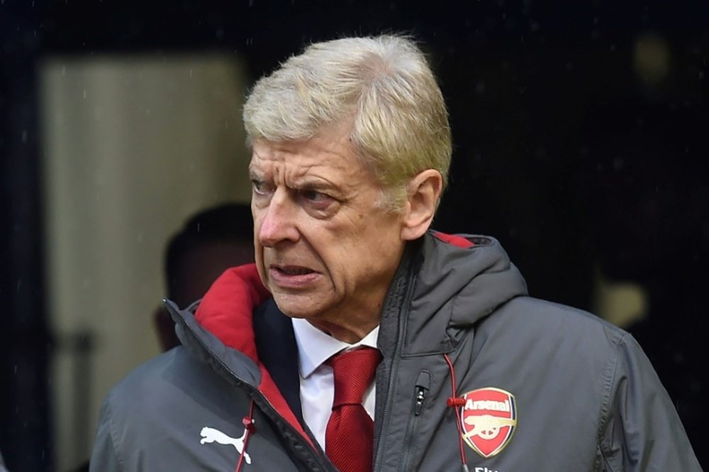 Wenger was left frustrated by the referee's decision. AFP