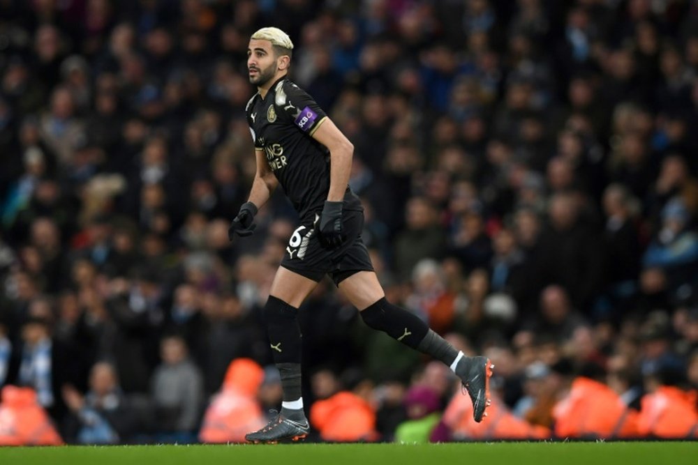 Mahrez made a second half appearance as a substitute. AFP