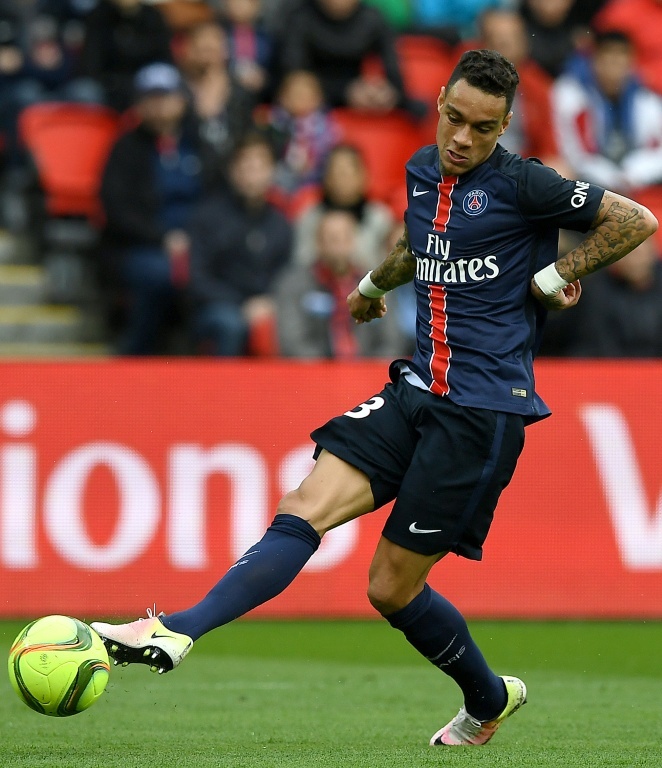 Gregory van der Wiel of PSG during the UEFA Champions League match at The  Etihad Stadium. Photo credit should read: Simon Bellis/Sportimage via PA  Images Stock Photo - Alamy