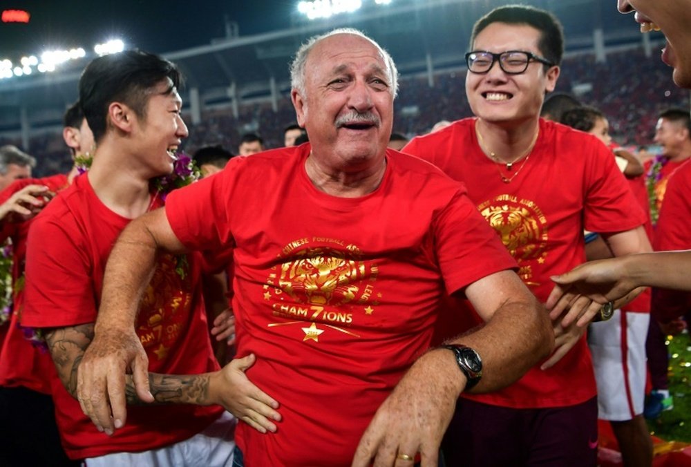 Scolari's side won the CSL title but he is expected to leave Guangzhou at the end of the season. AFP