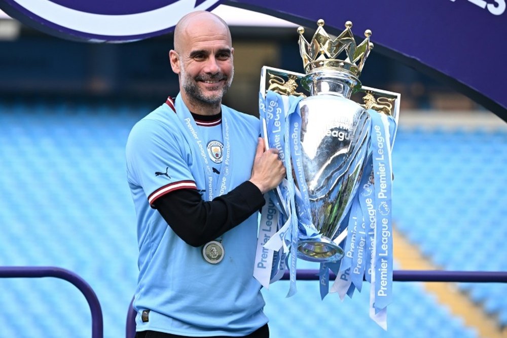 Guardiola é eleito o melhor treinador da Premier League 2022-23. AFP