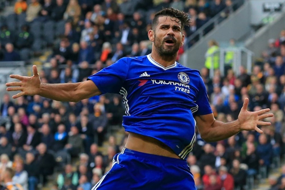 Diego Costa will leave Chelsea this summer. AFP