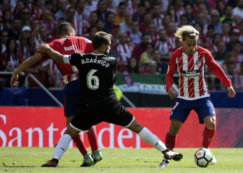 Costa watched Griezmann help Atletico to victory. AFP